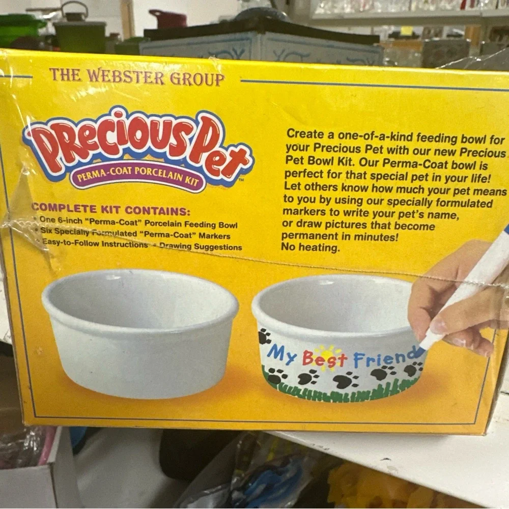 Precious Pet DIY Feeding Bowl Porcelain Kit [780161427303] Ages 4+ yrs.